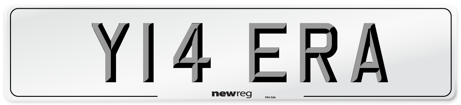 Y14 ERA Number Plate from New Reg
